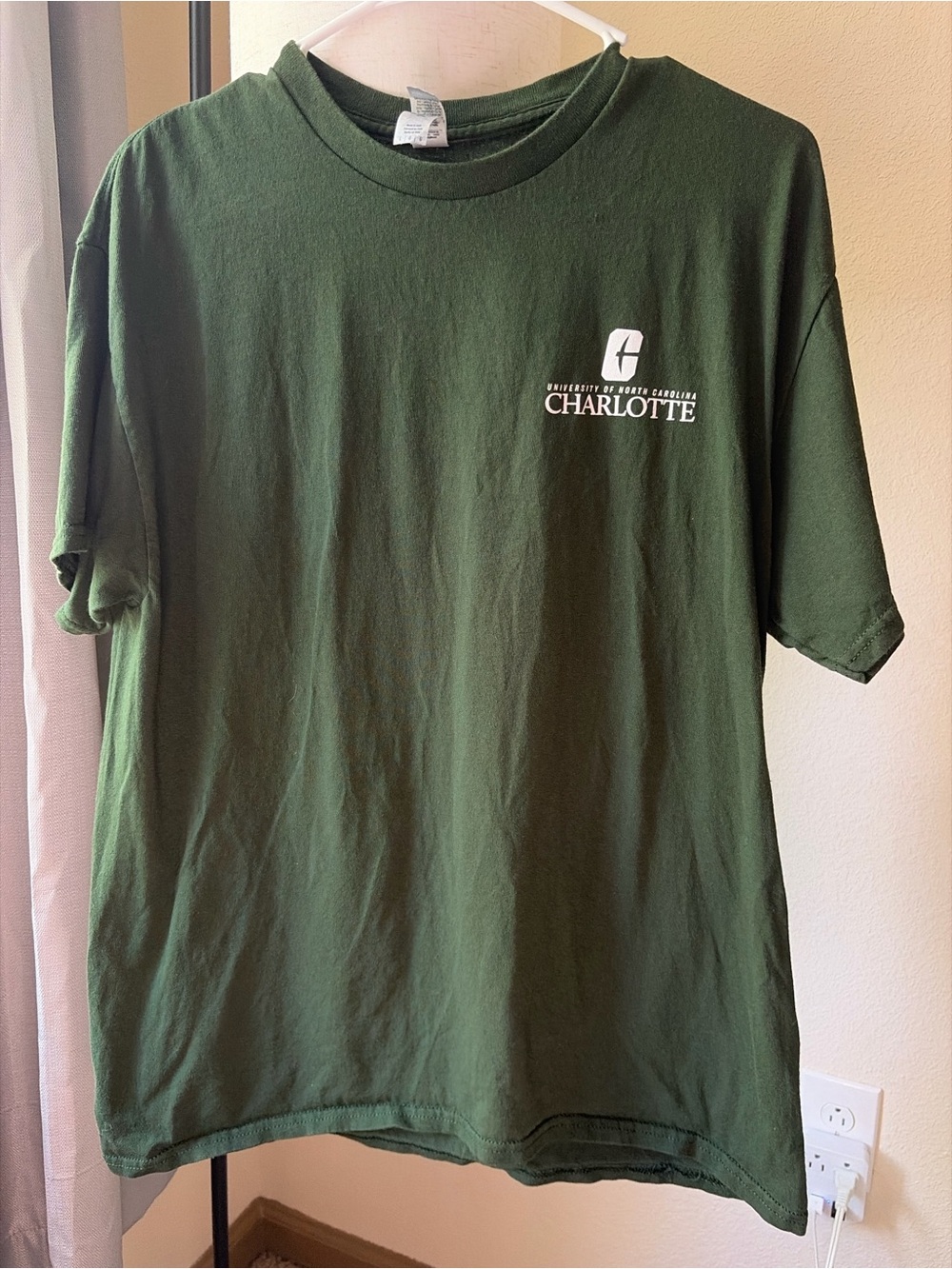 Gildan Olive Green Charlotte Logo Short Sleeve Tee